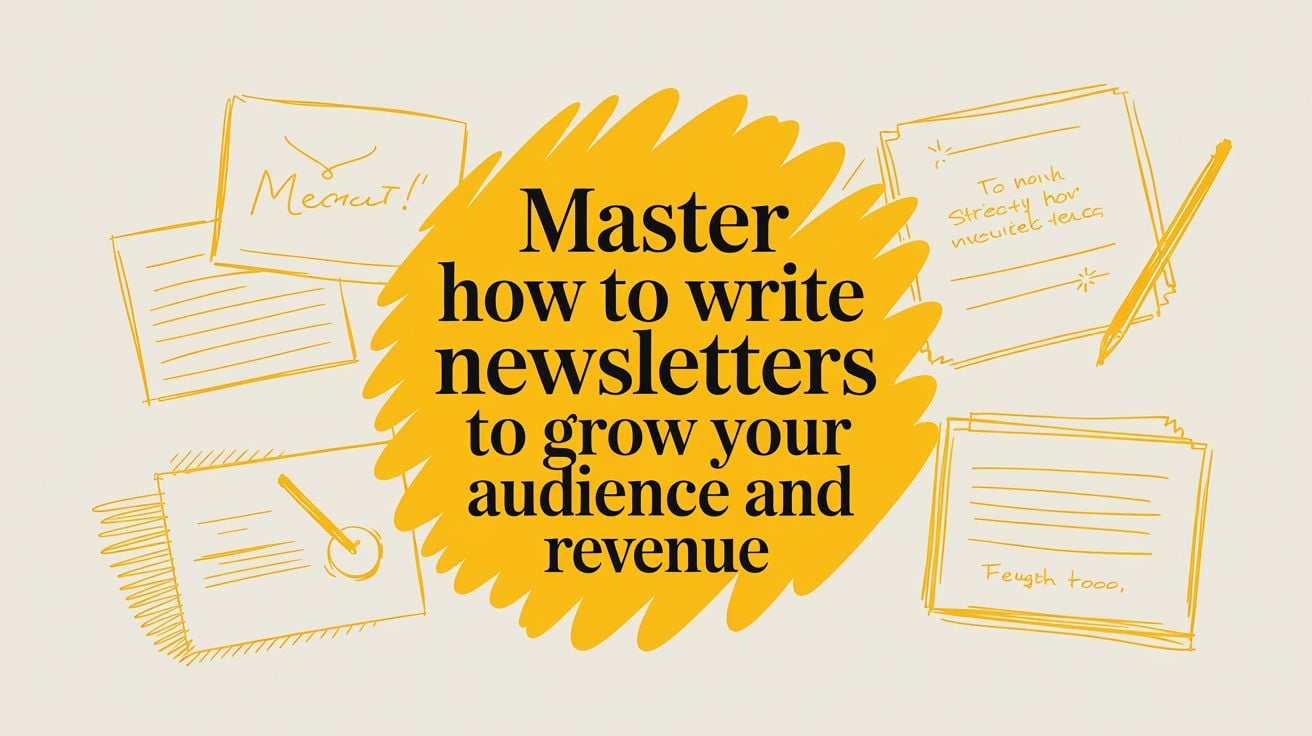 Master how to write newsletters to grow your audience and revenue